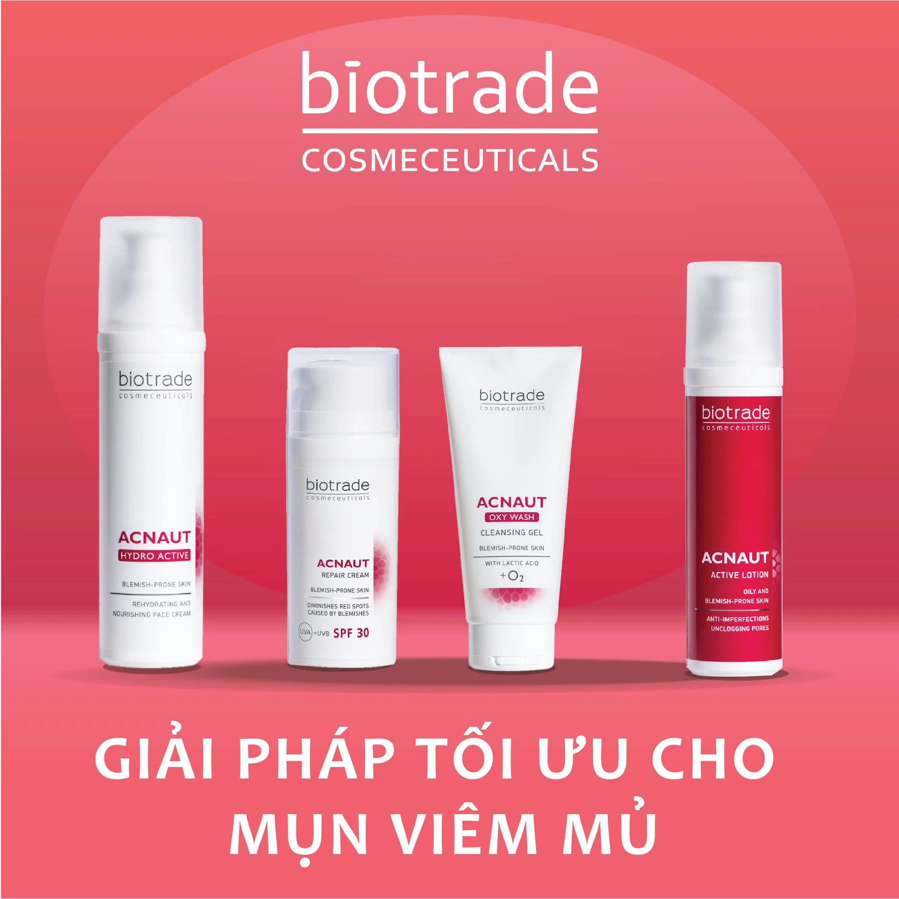 Combo Giảm Mụn Viêm Mủ Biotrade Acnaut - New Era - 7mart.vn