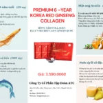 Thành Phần Và Công Dụng Hồng Sâm Collagen Cao Cấp Hàn Quốc Hộp 30 Gói X 10ml - 7Mart.vn