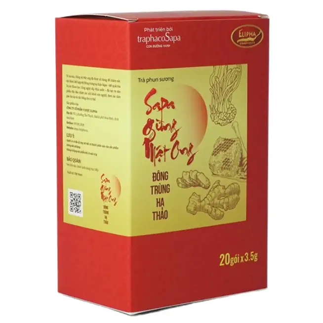Trà phun sương Sapa Gừng Mật ong Đông trùng hạ thảo Traphaco Sapa - Elipha - Vitafood - 7mart.vn Trà phun sương Sapa Gừng Mật ong Đông trùng hạ thảo Traphaco Sapa - Elipha - Vitafood - 7Mart.vn