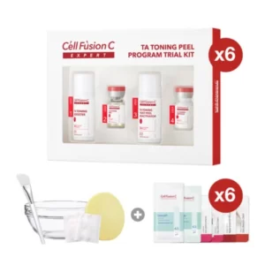 Cell Fusion C Expert – Giải pháp dưỡng trắng an toàn, cải thiện sắc tố da TA TONING PEEL KIT (Combo 6 bộ) - 7Mart.vn