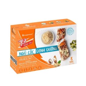 Thanh gạo lứt hạt và chà bông 136g/hộp