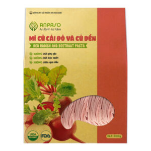 Mì Củ Cải Đỏ & Củ Dền Organic 300g Anpaso