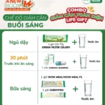Chế độ Giảm Cân Buổi Sáng Với Combo Giảm Cân Toàn Diện Life Gift - 7Mart.vn