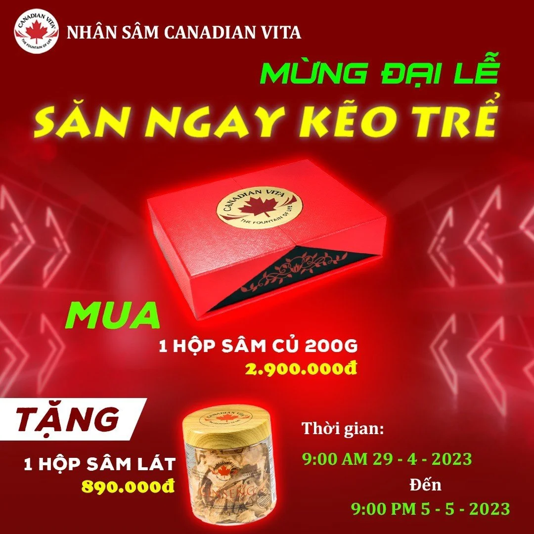 Khuyến mãi Canadian Vita đến 21h ngày 5.5.2023 - 7mart.vn