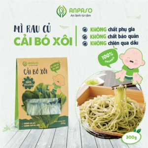 Mì Cải Bó Xôi Ăn Dặm Organic 300g Anpaso