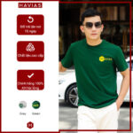 Áo thun LOG HAVIAS Cotton nam xanh lá cây - 7Mart.vn