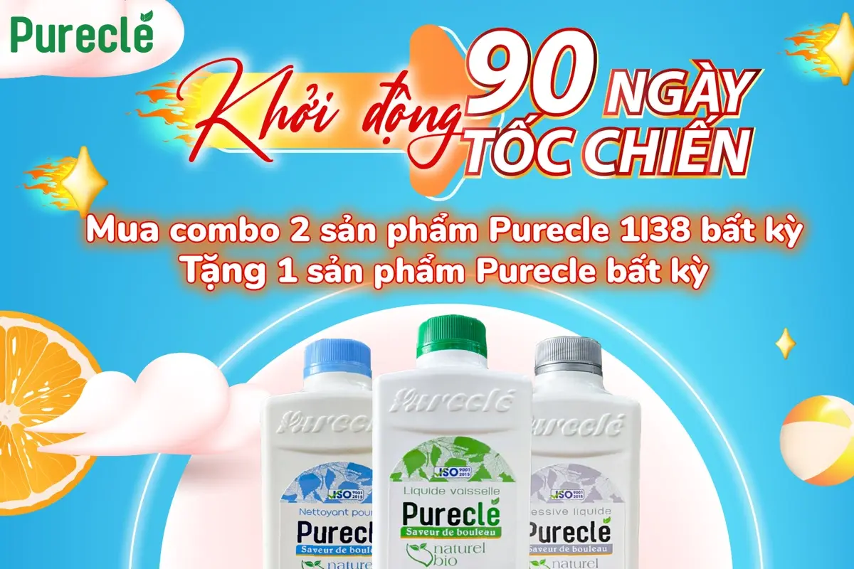 Chương trình khuyến mãi Purecle khởi động 90 ngày tốc chiến 2023 dành cho đối tác 7Mart.vn