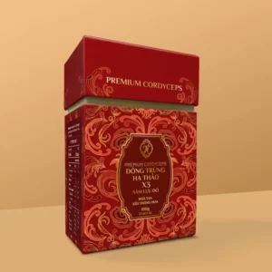 Đông Trùng Hạ Thảo X3 Sâm Lựu Đỏ + Túi giấy 20 gói x 5g chính hãng giá tốt - 7Mart.vn