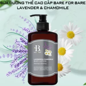 Sữa dưỡng thể dưỡng ẩm Bare For Bare chính hãng giá tốt - Lavender & Chamomile (thư giãn & làm dịu) - 7Mart.vn