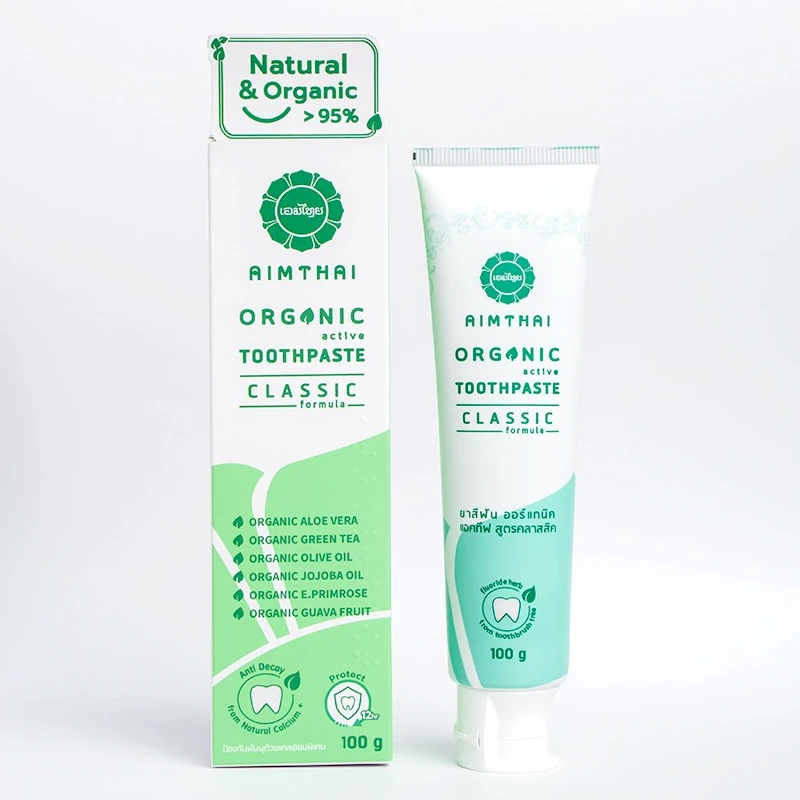 Kem Đánh Răng thảo dược ORGANIC AIMTHAI Công thức Classic Trà xanh - 7mart.vn Kem Đánh Răng thảo dược ORGANIC AIMTHAI Công thức Classic Trà xanh - 7Mart.vn