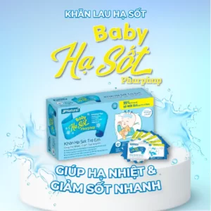 Khăn Lau Hạ Sốt Trẻ Em Baby Hạ Sốt Pharphap - Jp Natural - 7Mart.vn