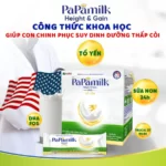 Sữa Papamilk Height And Gain Trẻ Em Chứa Tổ Yến Và Sữa Non Hộp 14 Gói - Sữa Tăng Cân Và Chiều Cao Cho Trẻ - Vkaizen - 7Mart.vn
