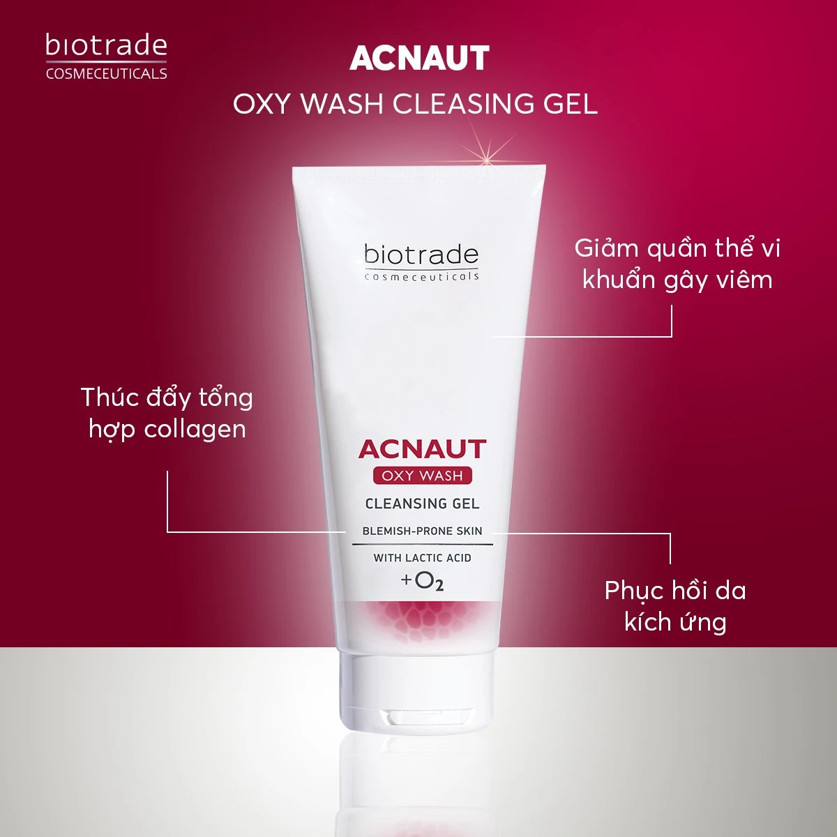 Công Dụng Gel Rửa Mặt Biotrade Acnaut Oxy Wash Cleansing Gel - 7mart.vn