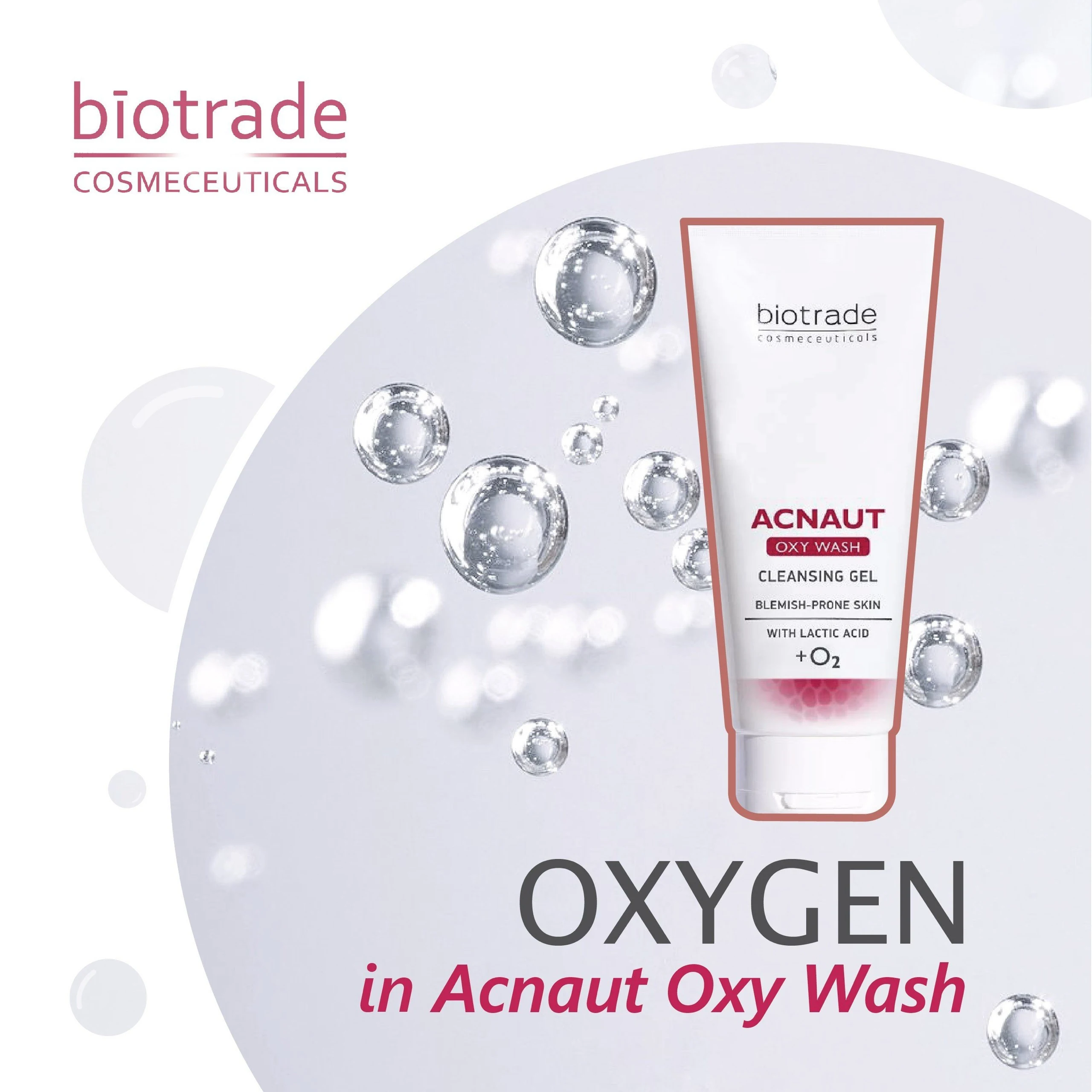 Oxy Trong Gel Rửa Mặt Biotrade Acnaut Oxy Wash Cleansing Gel - 7mart.vn
