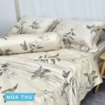Combo Vỏ Mền Và Vỏ Gối Tencel 60s Mẫu Mùa Thu - Tân Phát - 7Mart.vn