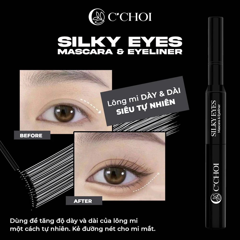 Silky Eyes - Mascara & Eyeliner - Punar - 7mart.vn