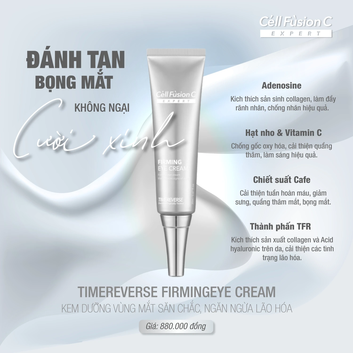 Thành Phần Kem Dưỡng Vùng Mắt Time Reverse Firming Eye Cream Cell Fusion C Expert - 7mart.vn
