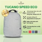 Balo Tái Chế Tucano Speed Eco Macbook Pro 16'' - Màu Xám Trắng - 7Mart.vn