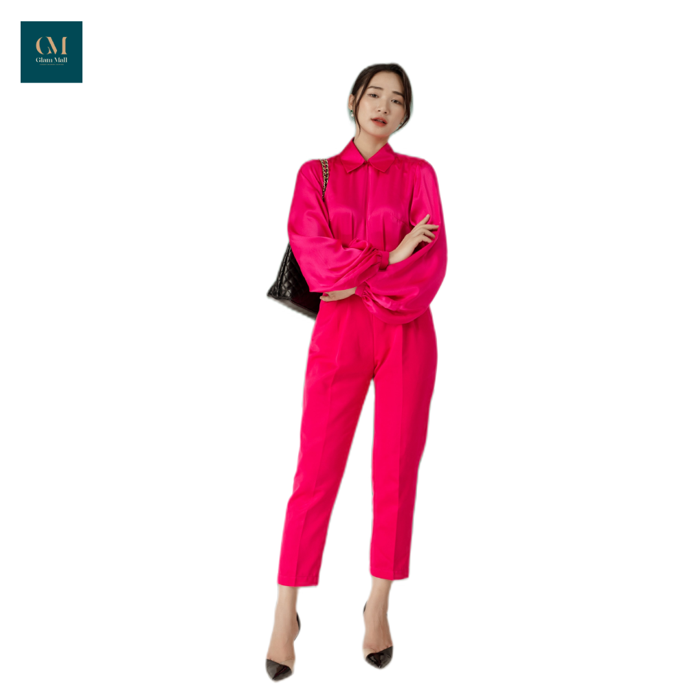 Áo lụa tay phồng Doris Áo lụa tay phồng Doris