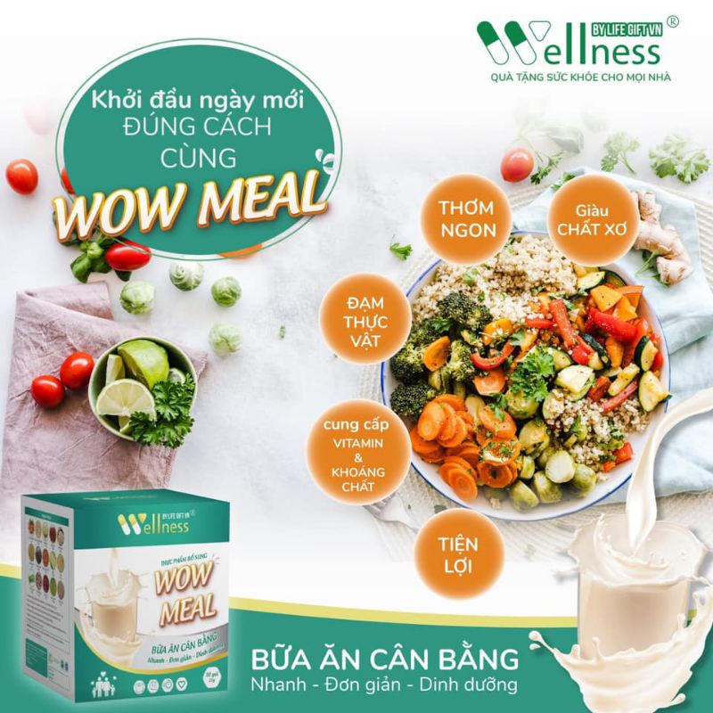 Bữa ăn lành mạnh giảm cân Wow Meal 30 gói - 7mart.vn