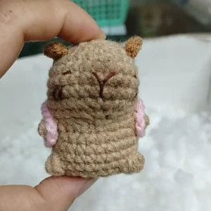 Đồ decor handmade Capybara bằng len (chuột lang nước)