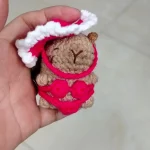 Đồ decor handmade Capybara bằng len (chuột lang nước)