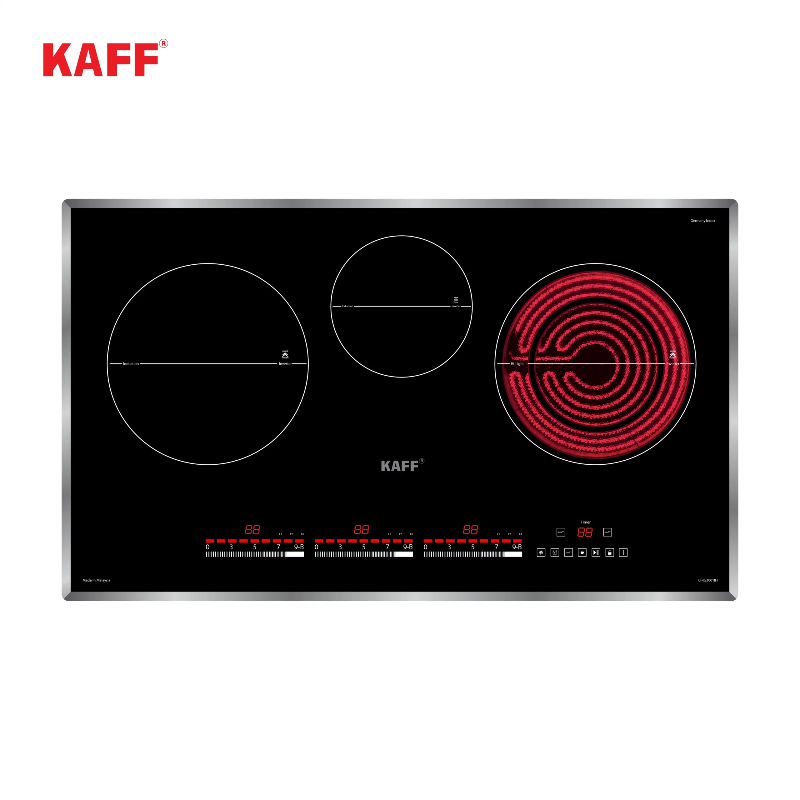 Bếp điện từ kết hợp hồng ngoại KAFF KF-IG3001IH